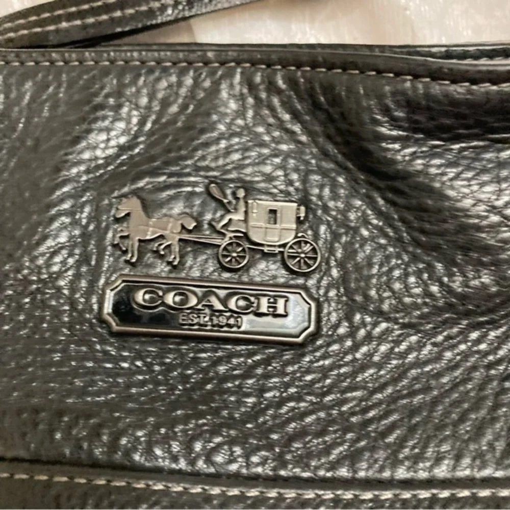Coach Madison Tribeca Black Leather Shoulder Bag 14109